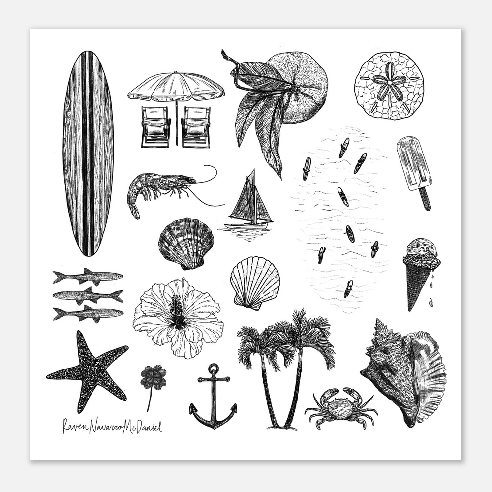 SUMMER  ILLUSTRATIONS