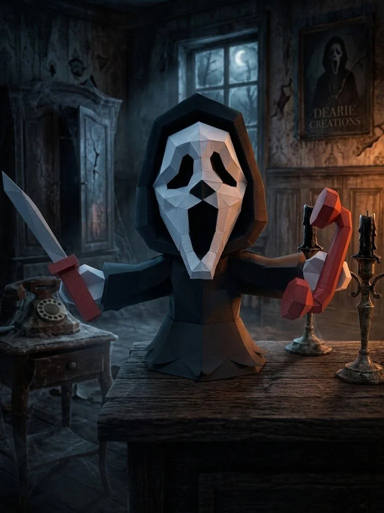 ghost face papercraft