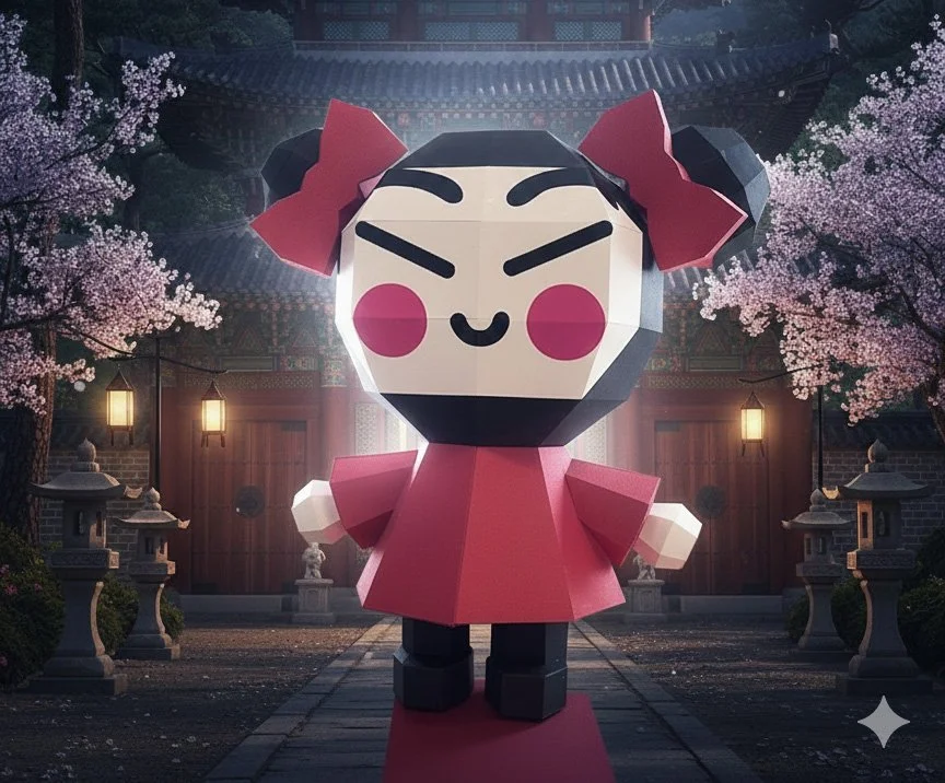 Pucca Papercraft SVG