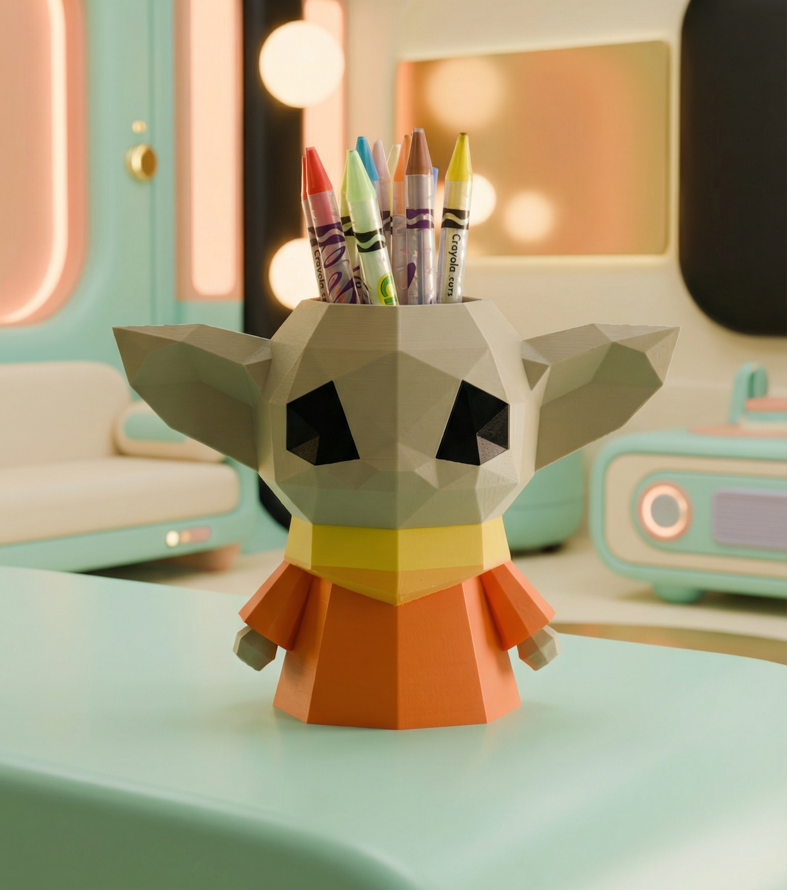 ibaby yoda pen holder