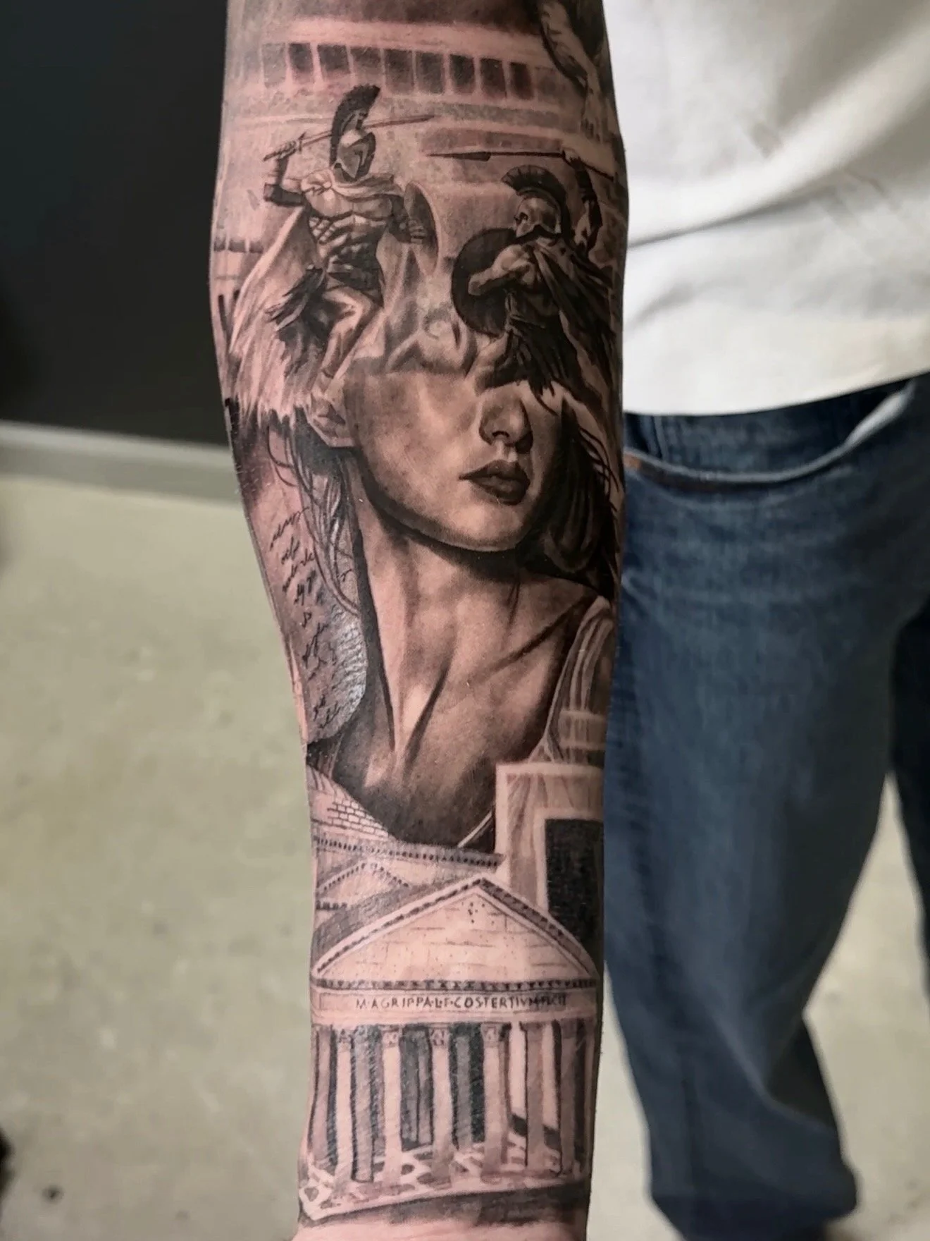 black and gray realism tattoo