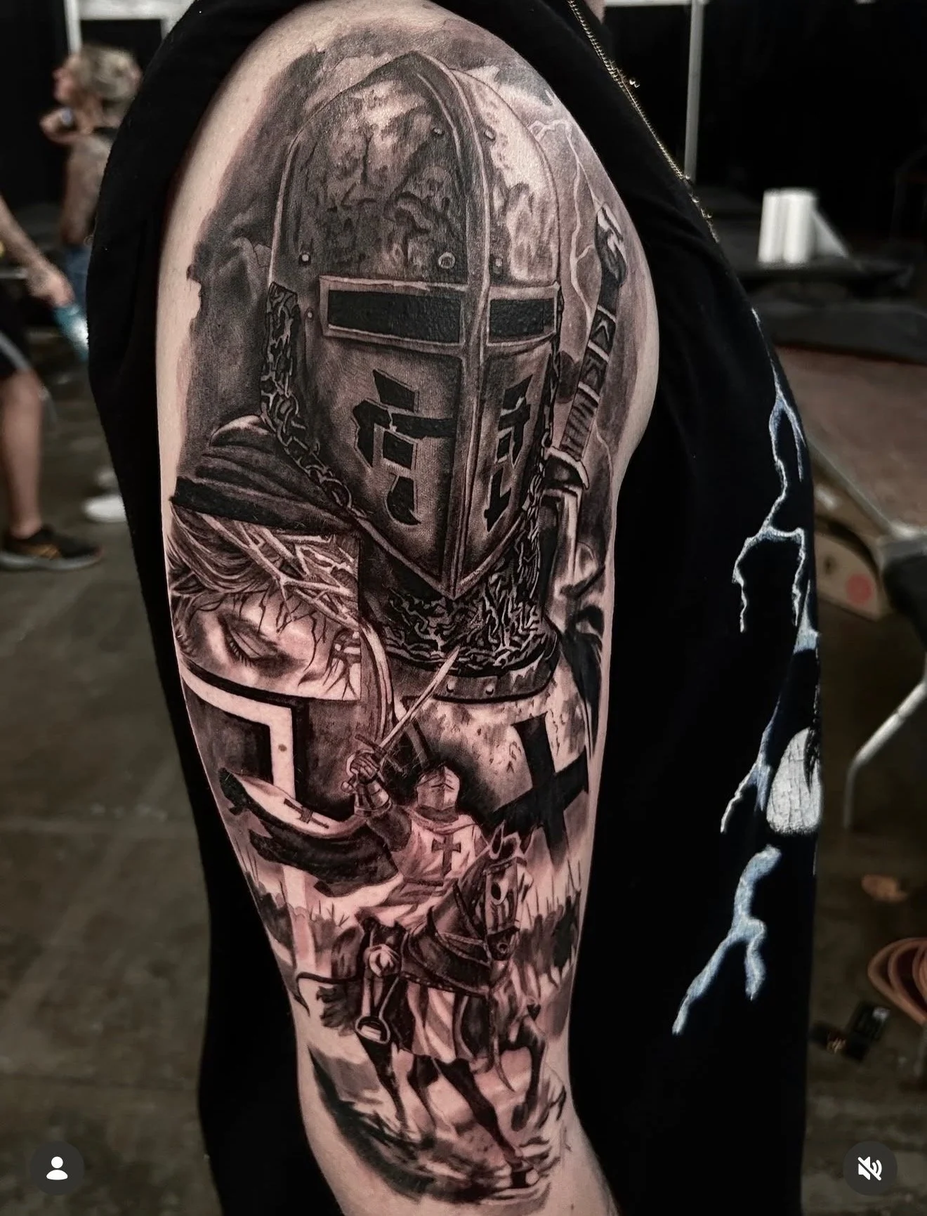 black and gray realism tattoo by Malaki willet 