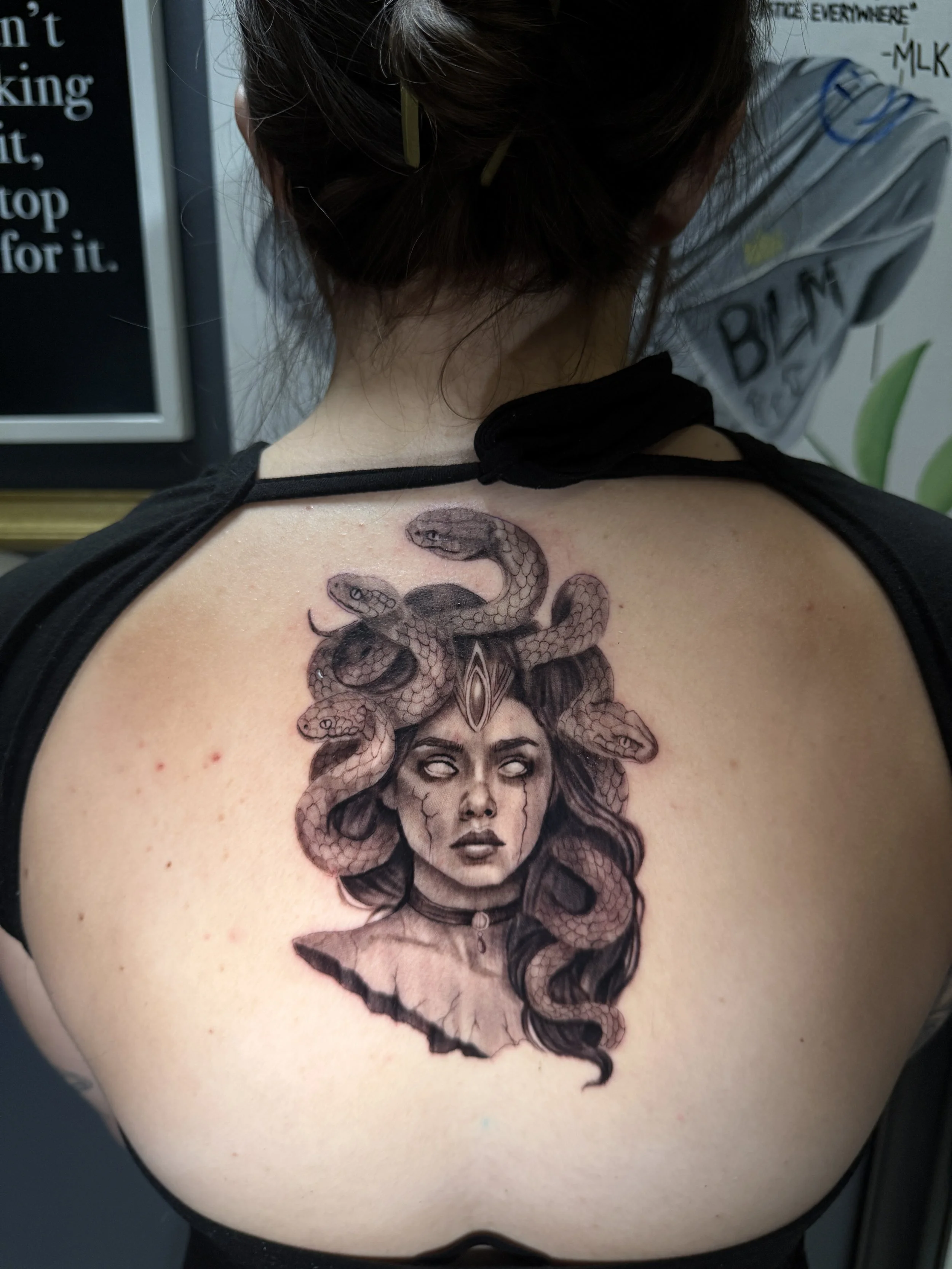 medusa tattoo by Malaki Willet