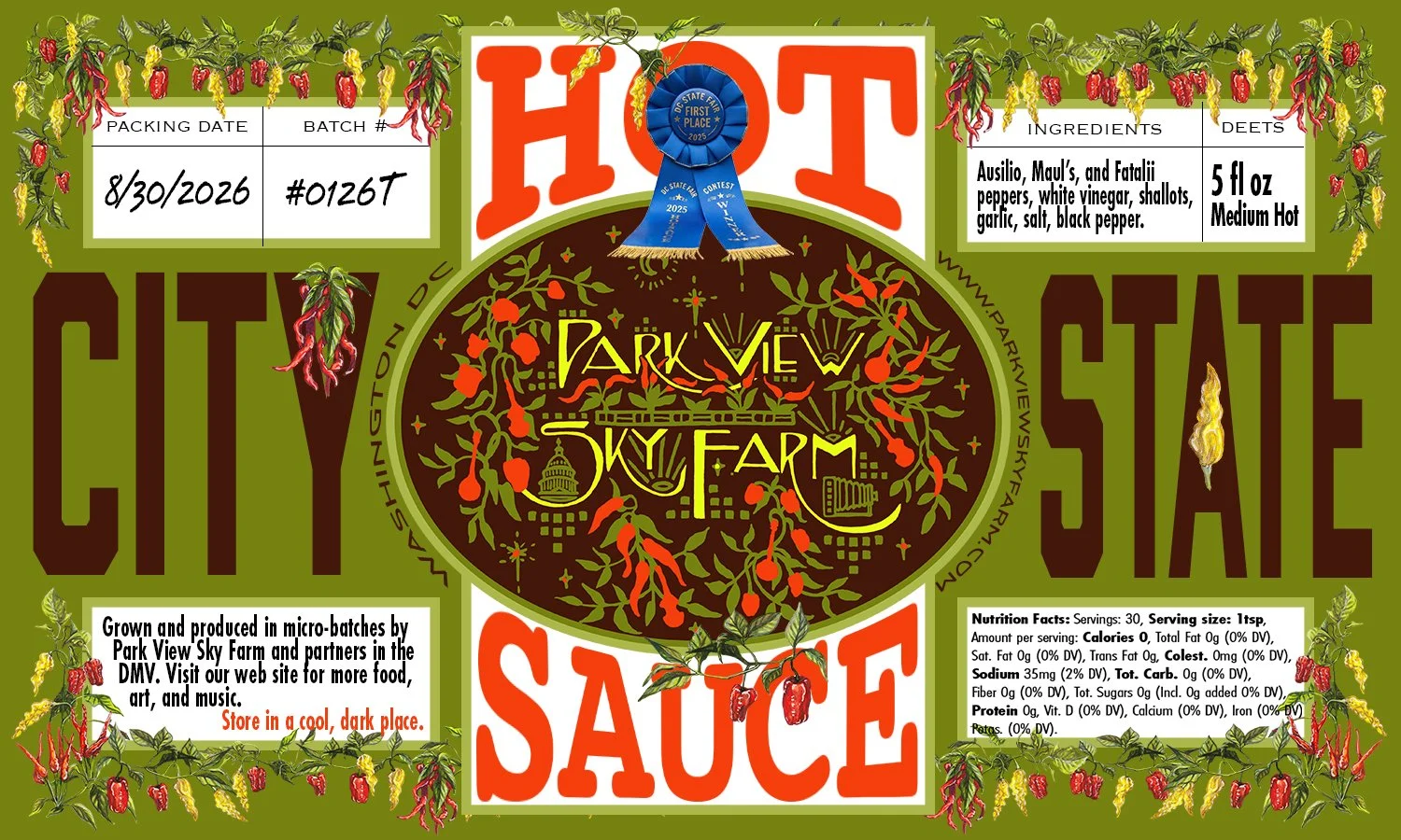 City State Hot Sauce - 5 oz.