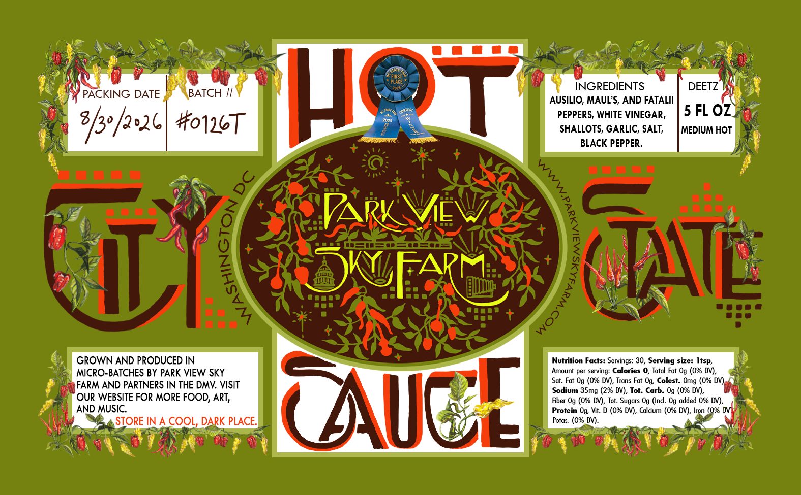 City State Hot Sauce - 5 oz.