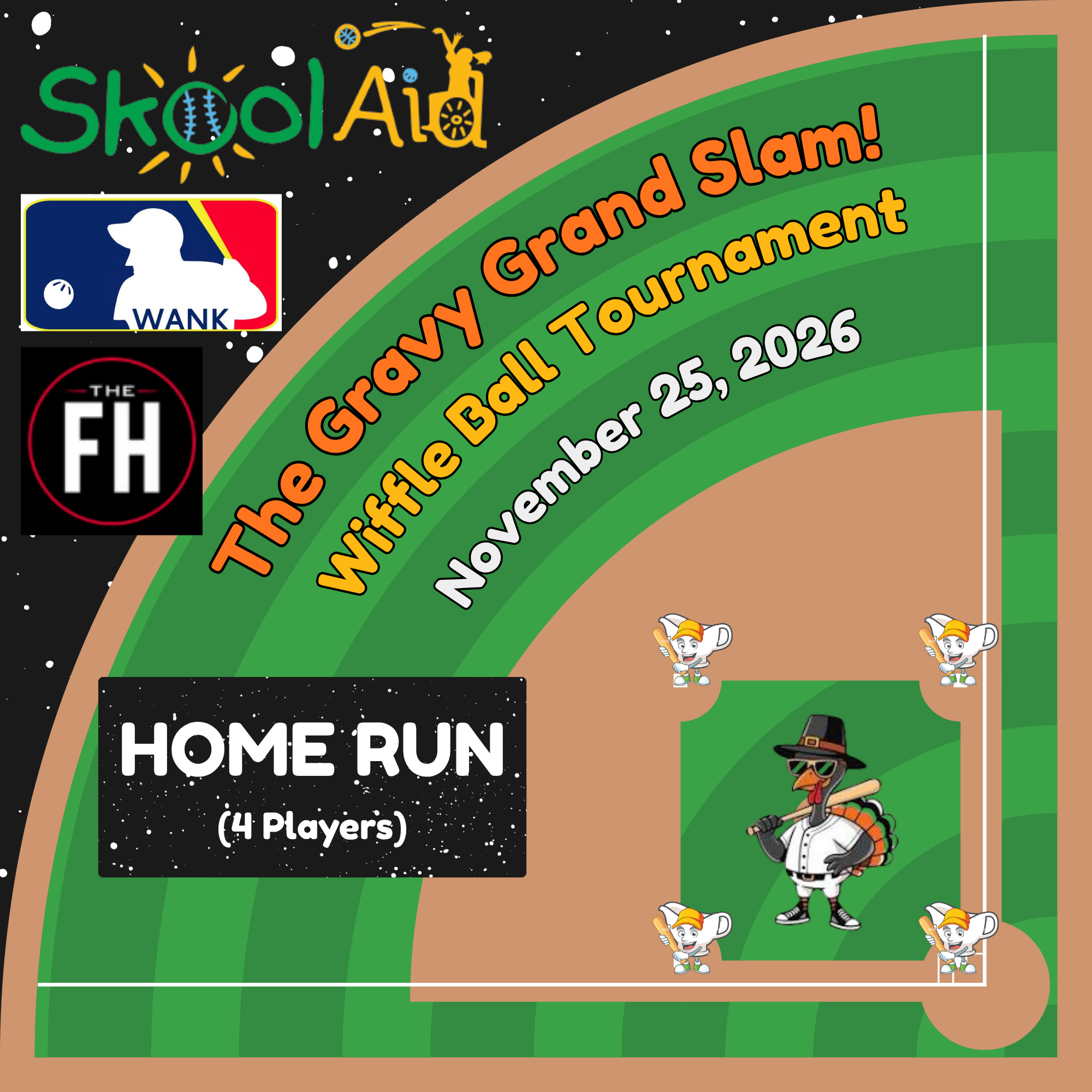 HOME RUN - 4 Players - 2026 Gravy Grand Slam!