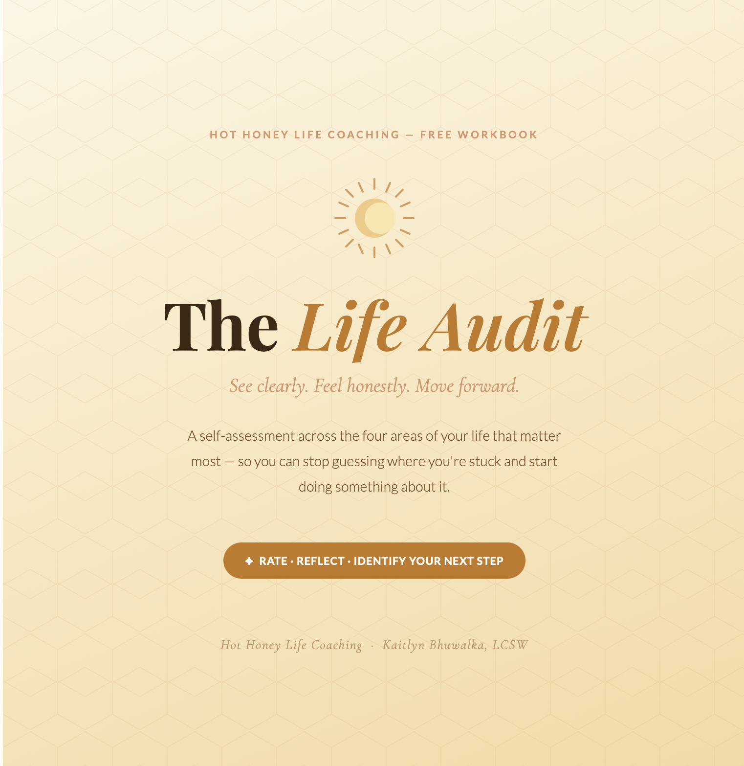 The Life Audit: A Hot Honey Self-Assessment Workbook