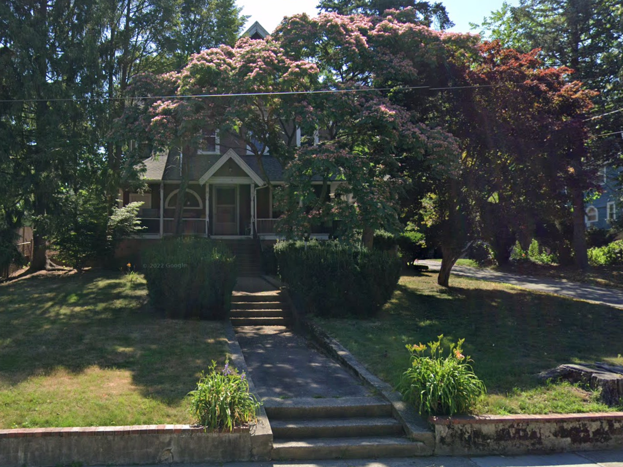 Current front elevation at 60 Brookside Ave.