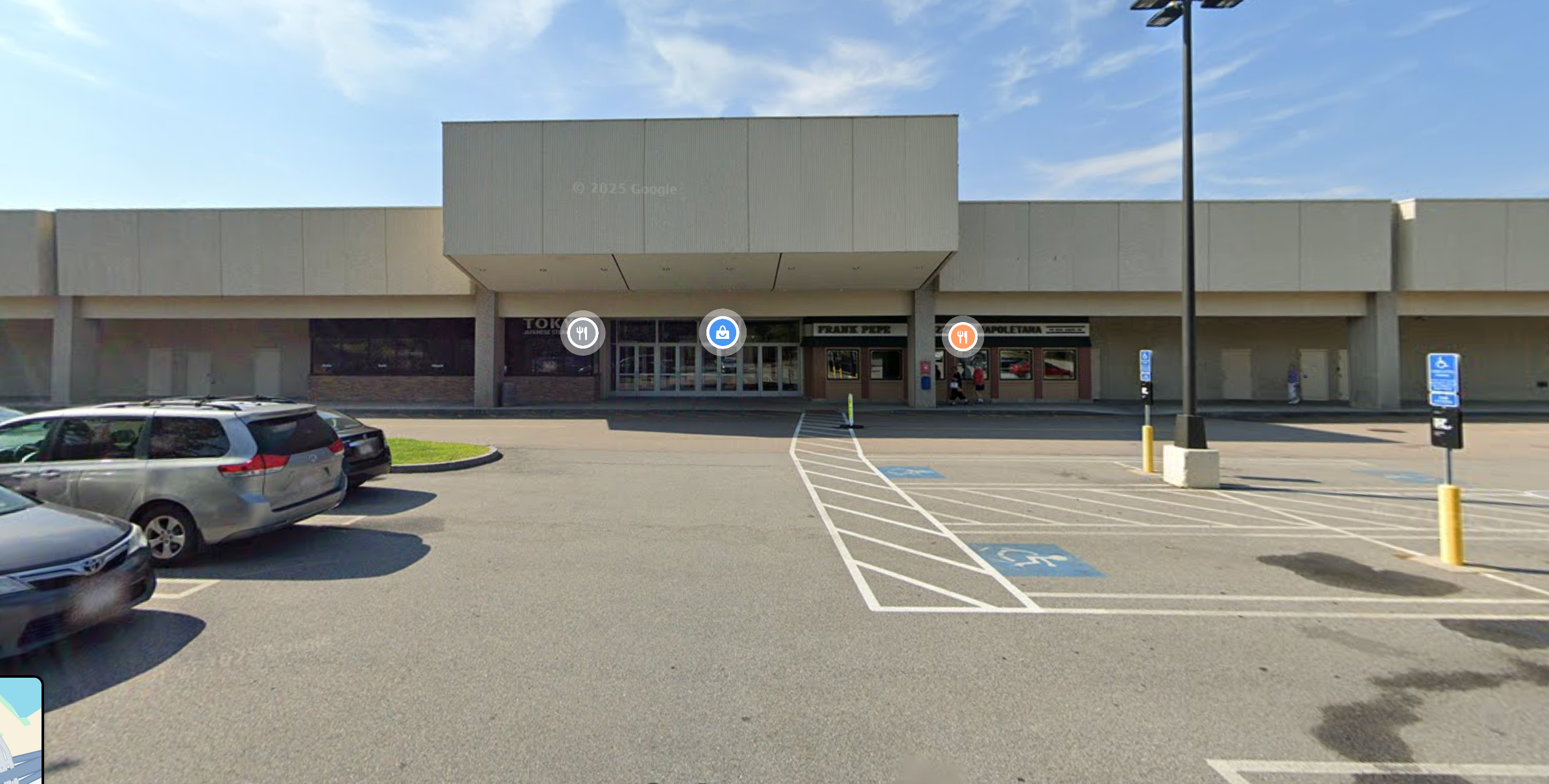 Elevation of north entrance of the mall