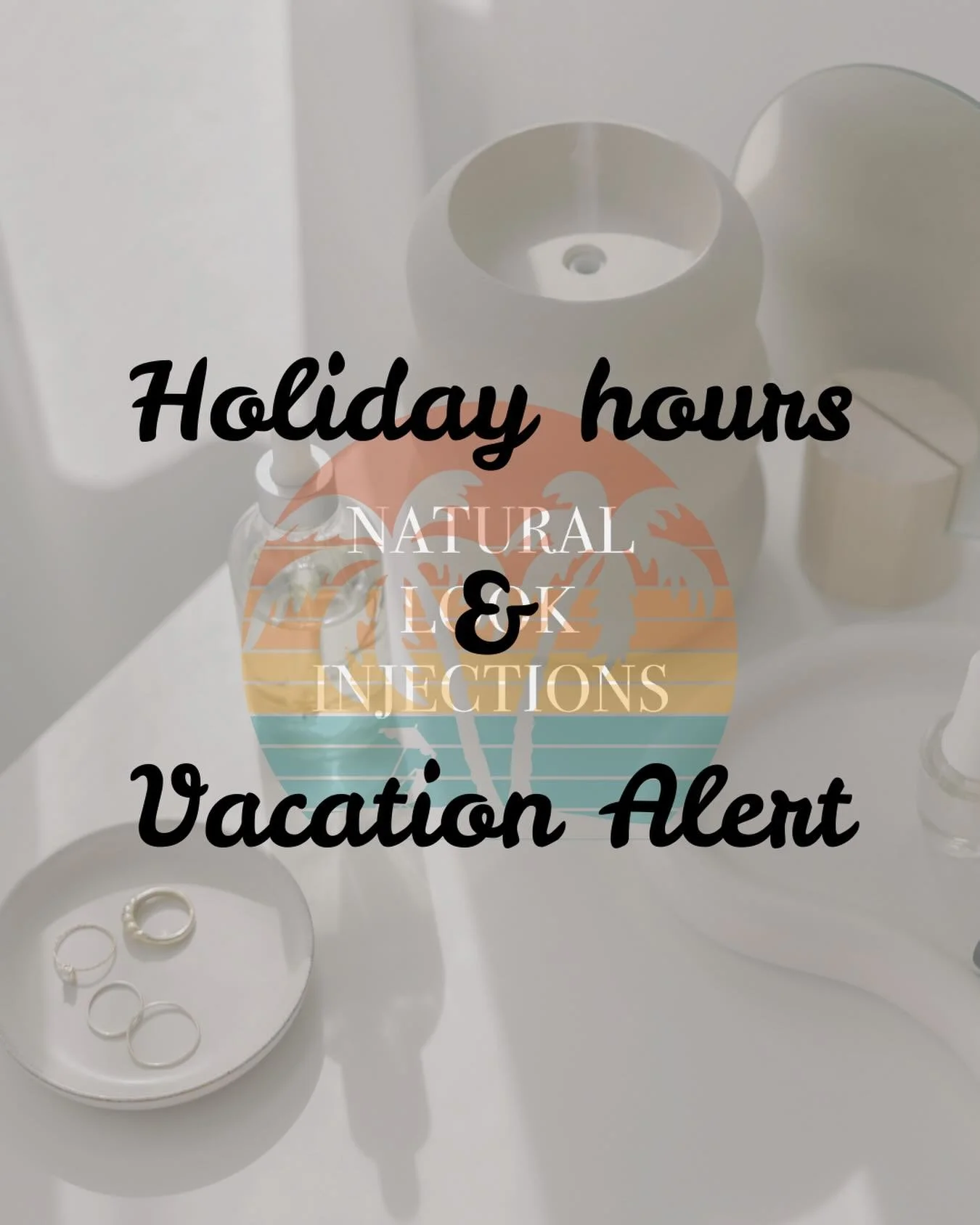 Hey babes 💜

Just giving everyone a heads up about my hours coming up through the end of December and the beginning of January 

Holiday hours : they are a bit sporadic, between working at the hospital and enjoying the season my availability is limi