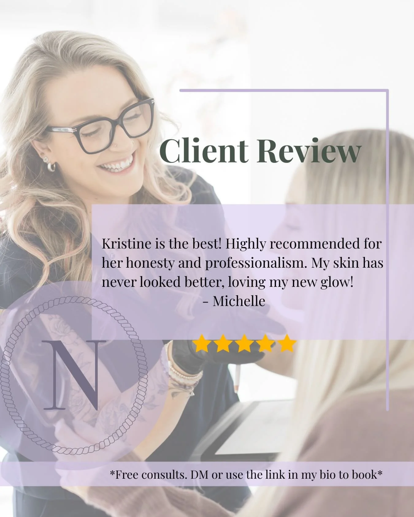 A little client love to end the weekend 💜

I hope everyone&rsquo;s holiday season is magic ✨

#clientlove #clientappreciation #cosmetics #injections #rn