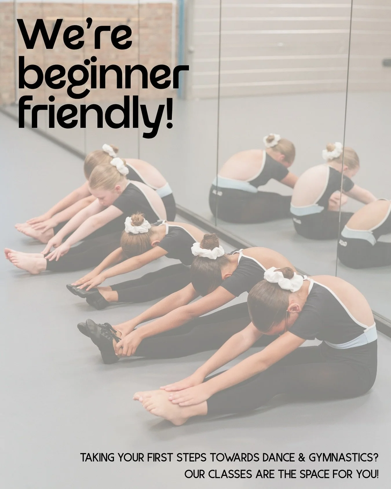 🌟 We’re Beginner Friendly! 🌟
At Gymnastics and Dance Academy, we’re proud to welcome beginners into both our gymnastics and dance classes. 🩵
🤸‍♀️ In our recreational gymnastics, coaching groups are split by age and ability, so y
