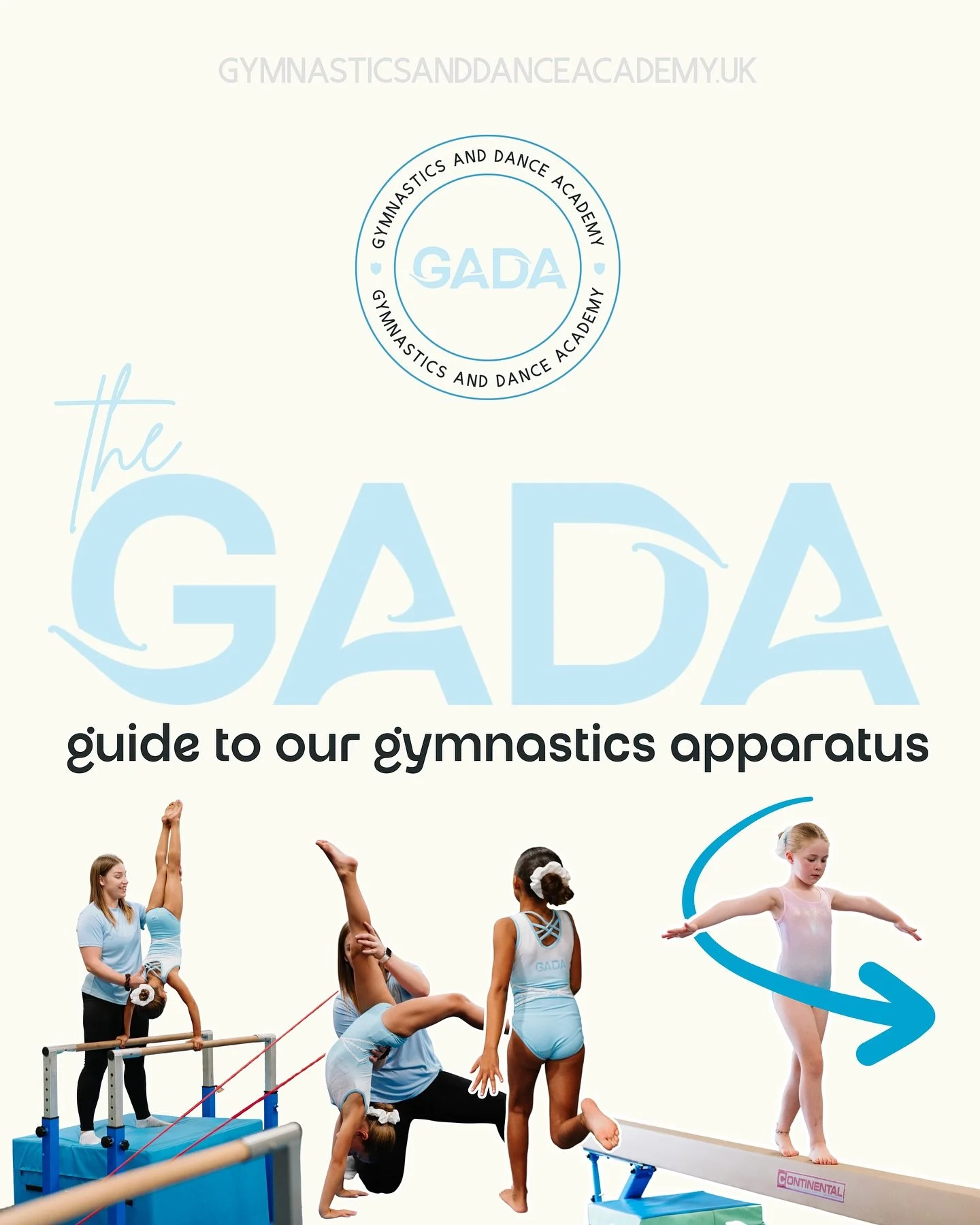 ✨ Discover the magic of gymnastics at GADA! ✨

From Floor to Vault, Beam to Bars &mdash; each apparatus helps build strength, confidence, and creativity 🤸&zwj;♀️💪🩵

We rotate weekly, covering at least 2 apparatus each class so every session gymnas