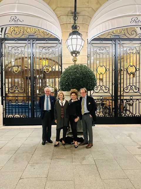RITZ PARIS 2025 with Ambassador, Howard Leach and wife Gretchen.