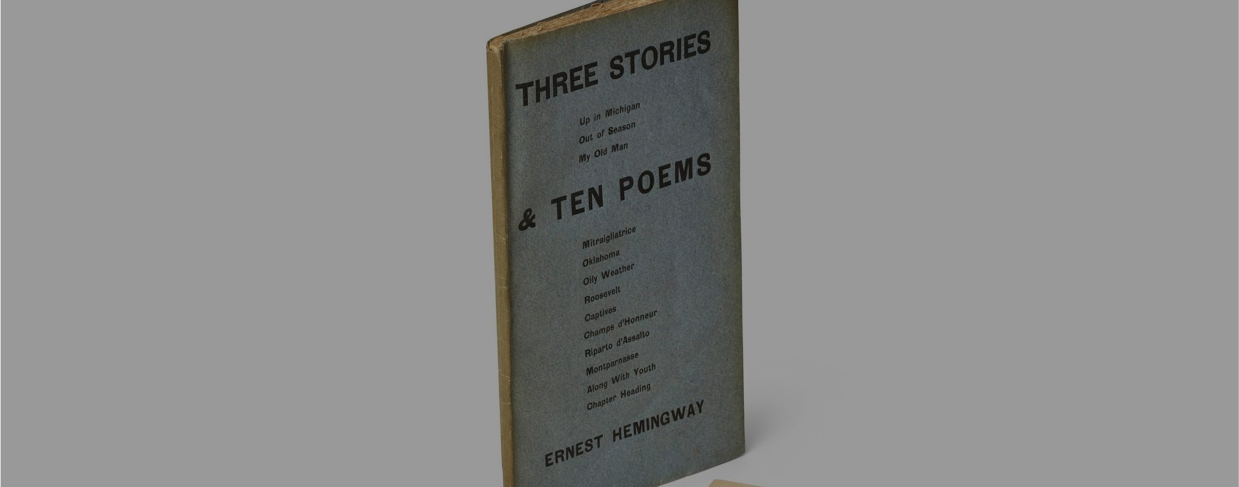 A Rare Hemingway First Edition