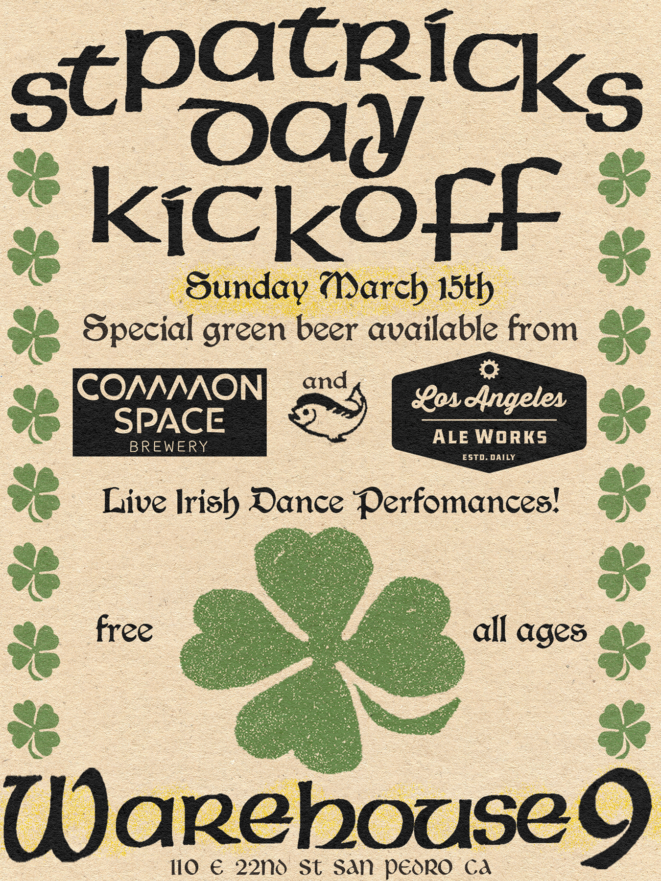 St. Patrick's Day Kickoff Party