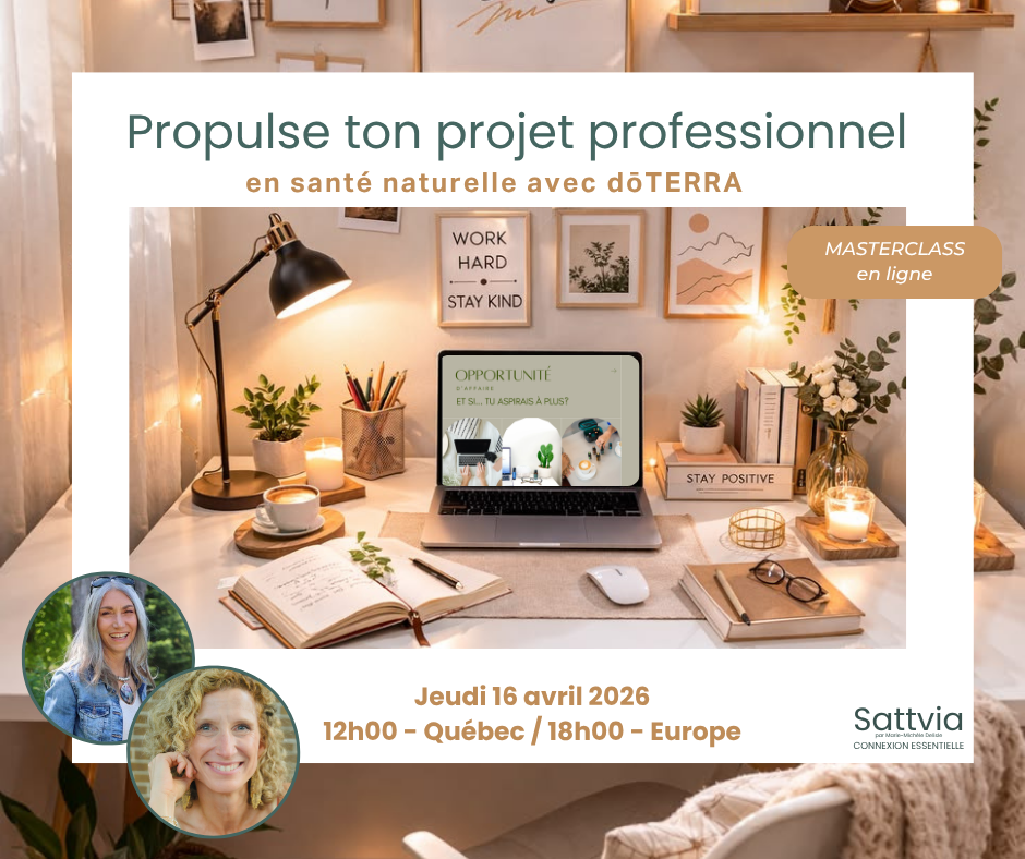 Masterclass – Ton projet professionnel 12h00 / QC      18h00 / Eur