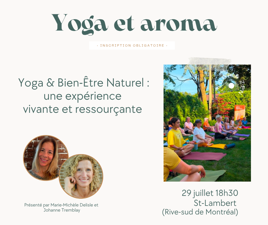 Yoga et arôma 18h30(Qc) 