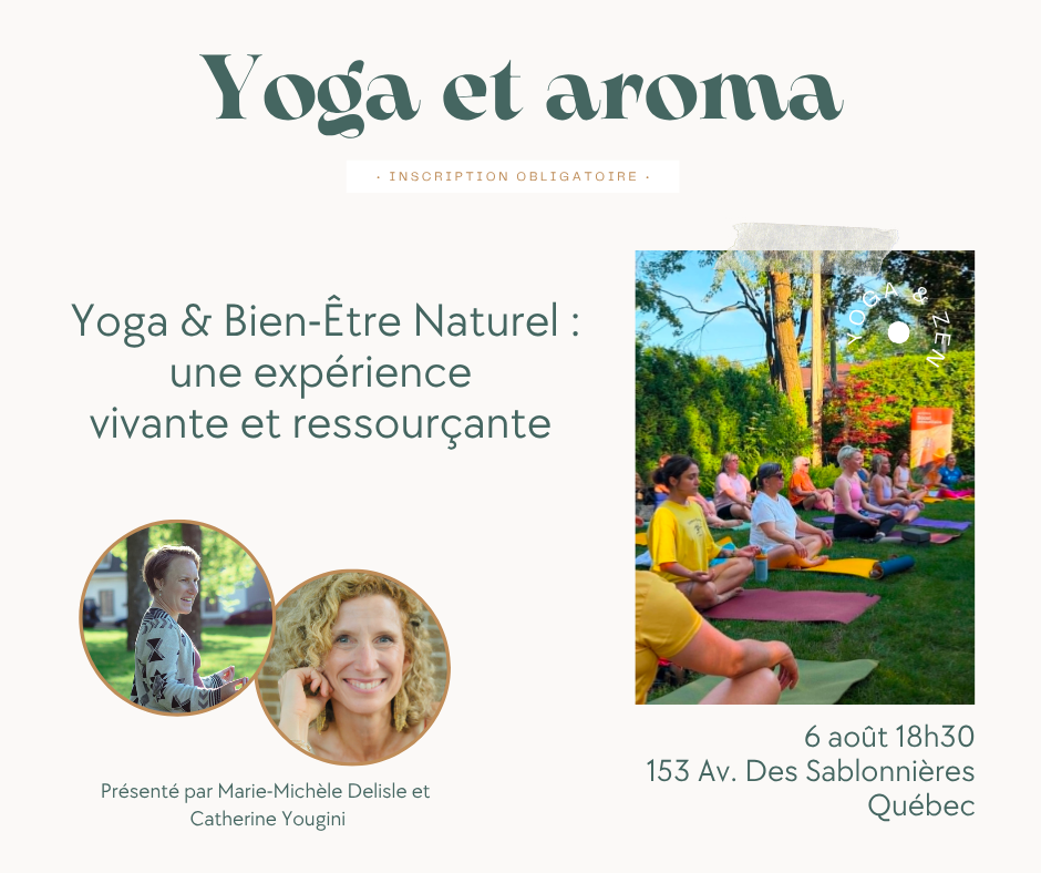 Yoga et arôma 18h30(Qc) 
