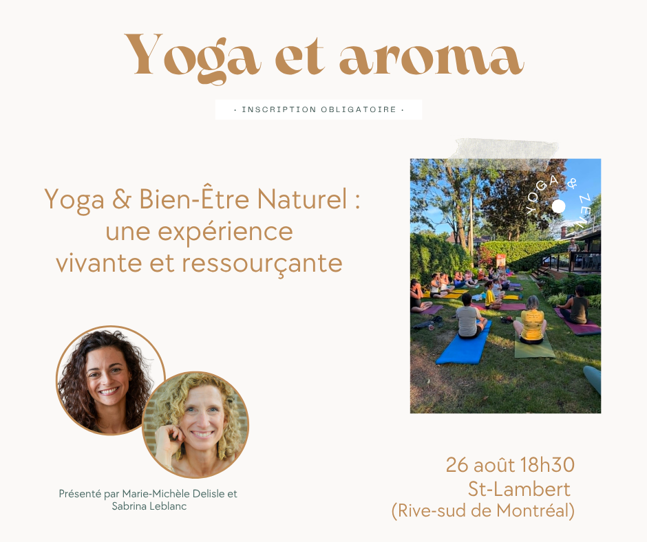 Yoga et arôma 18h30 (Qc)