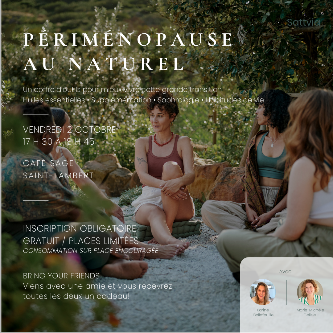PÉRIMÉNOPAUSE AU NATUREL 17h30 QC 