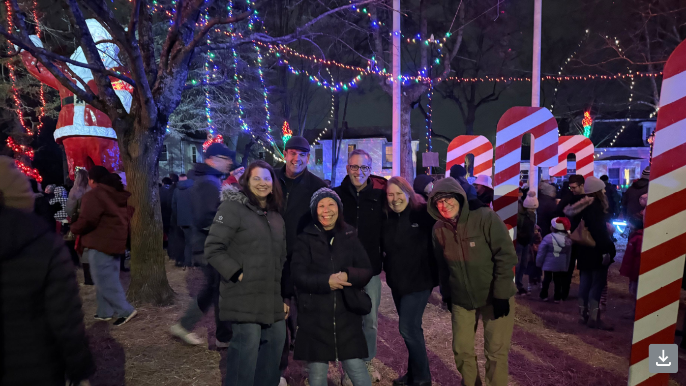 Nonantum tree lighting