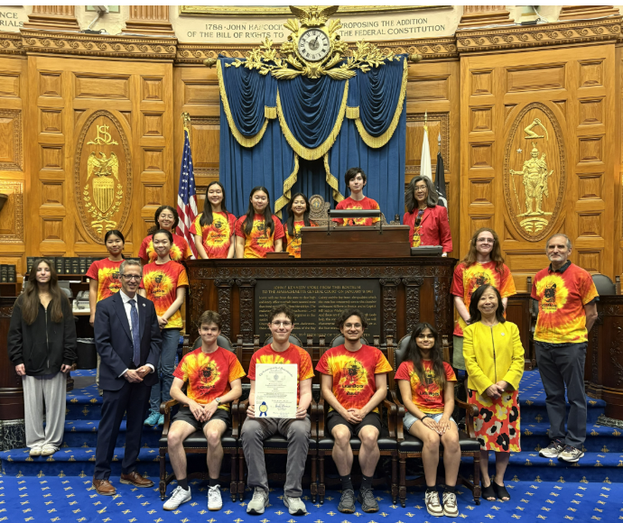 The Newton LigerBots Robotics Team was welcomed to the State House to recognize their outstanding and incredible successful season, winning the Johnson Division of the 2026 FIRST Robotics Competition (FRC) World Championship.
