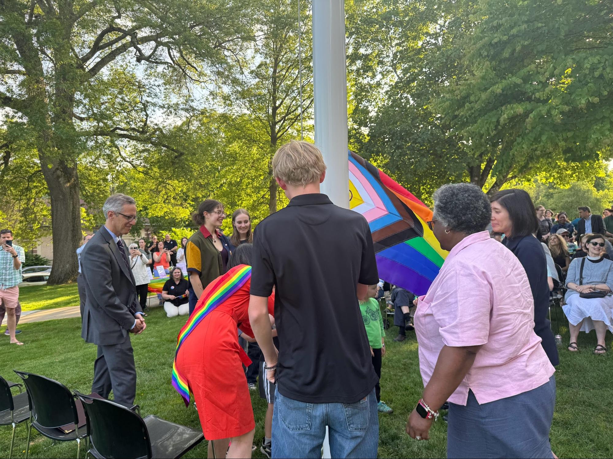 Newton Pride Flag Raising Ceremony