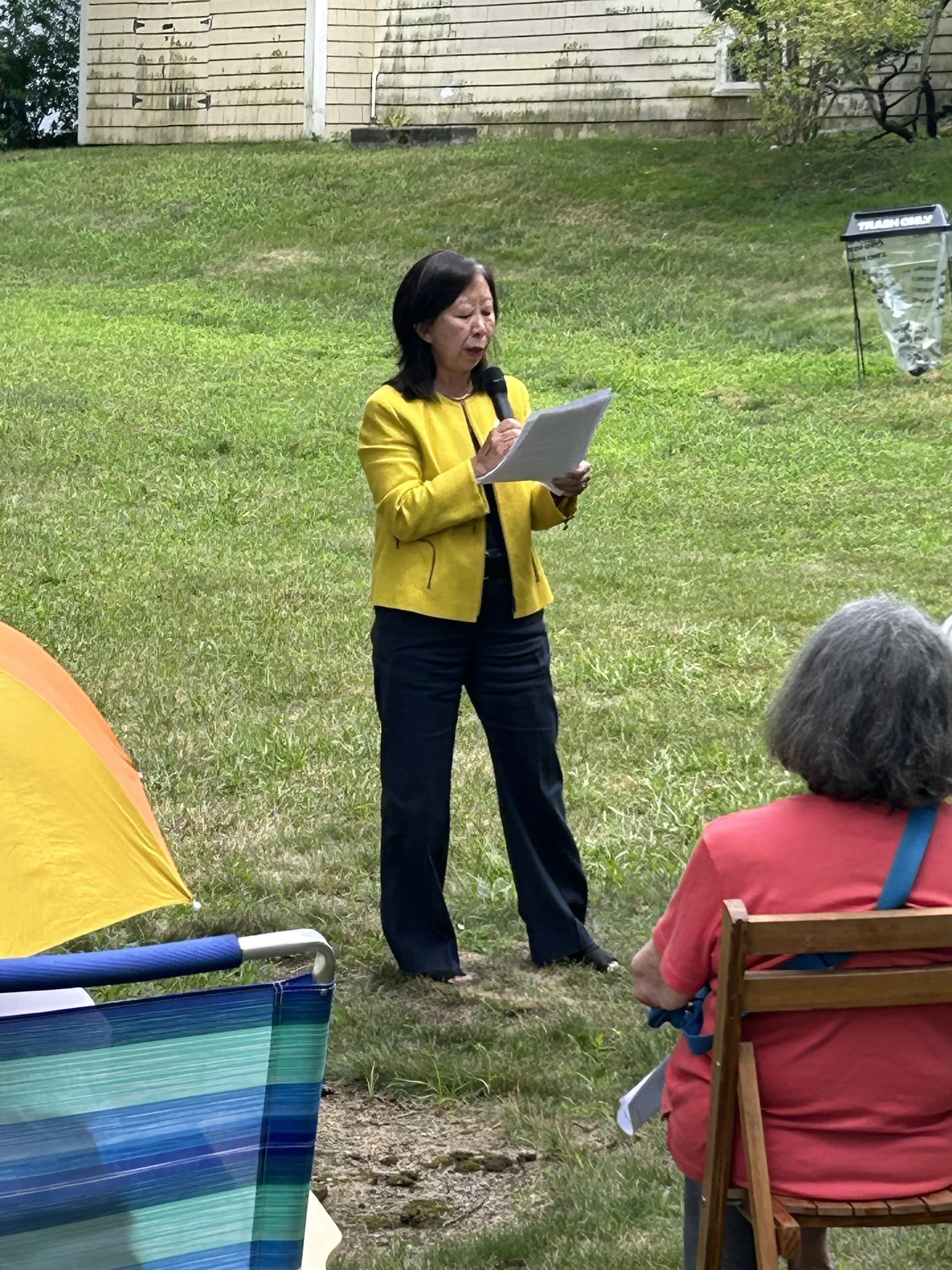 I was honored to have the opportunity to read a portion of Frederick Douglass’ speech, “What to the Slave is the Fourth of July?” at the Jackson Homestead