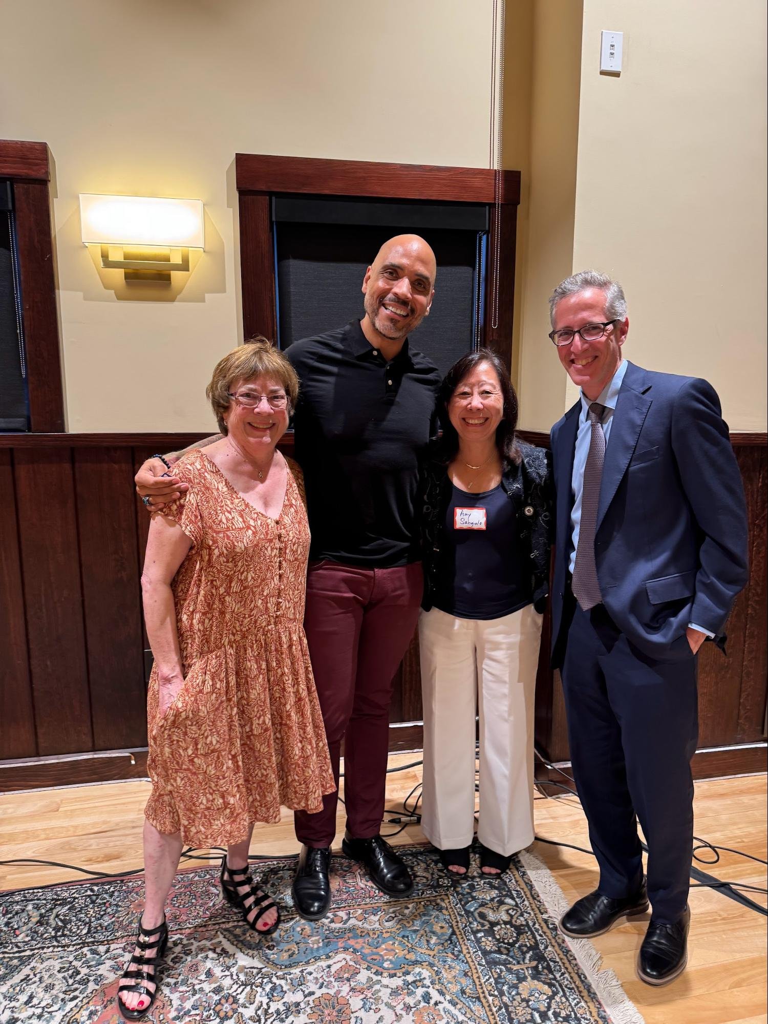 Meeting with Michael Bobbit, Executive Director of Mass Cultural Council; Rep Greg Schwartz; and Adrienne Hartzell Knudsen at the Allen House