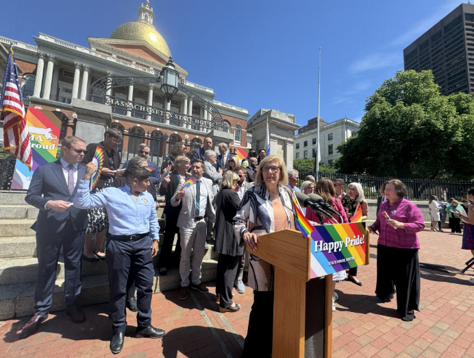 Pride Flag Raising at the State House!
