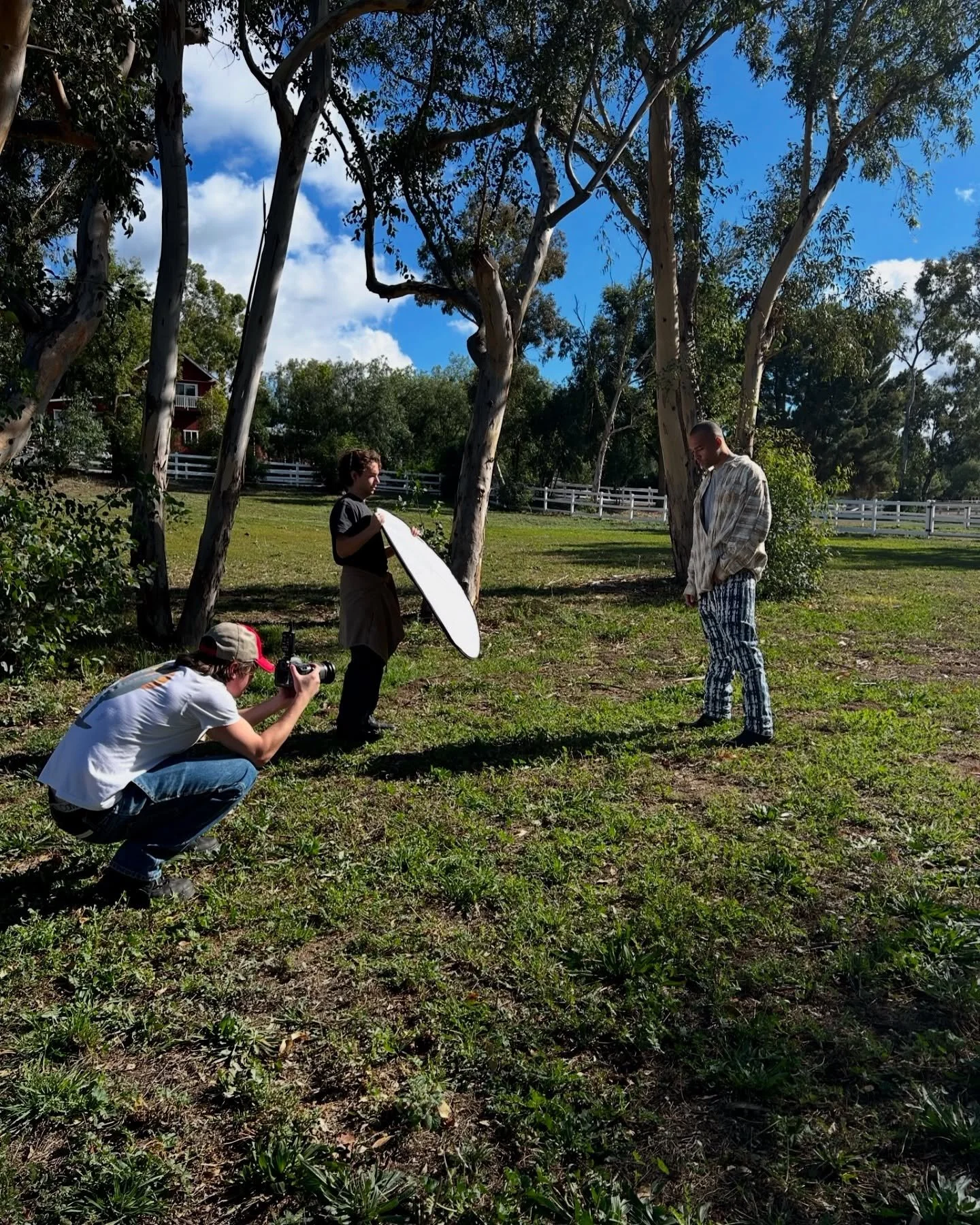 The crew on set for @stmped.co