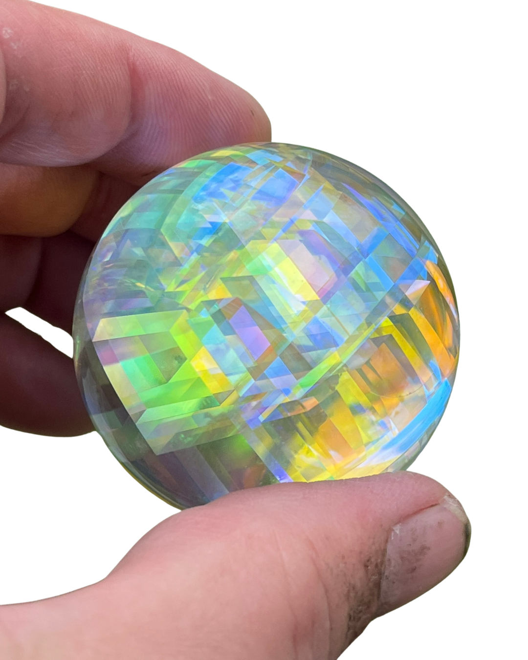 color changing crystal glass ball