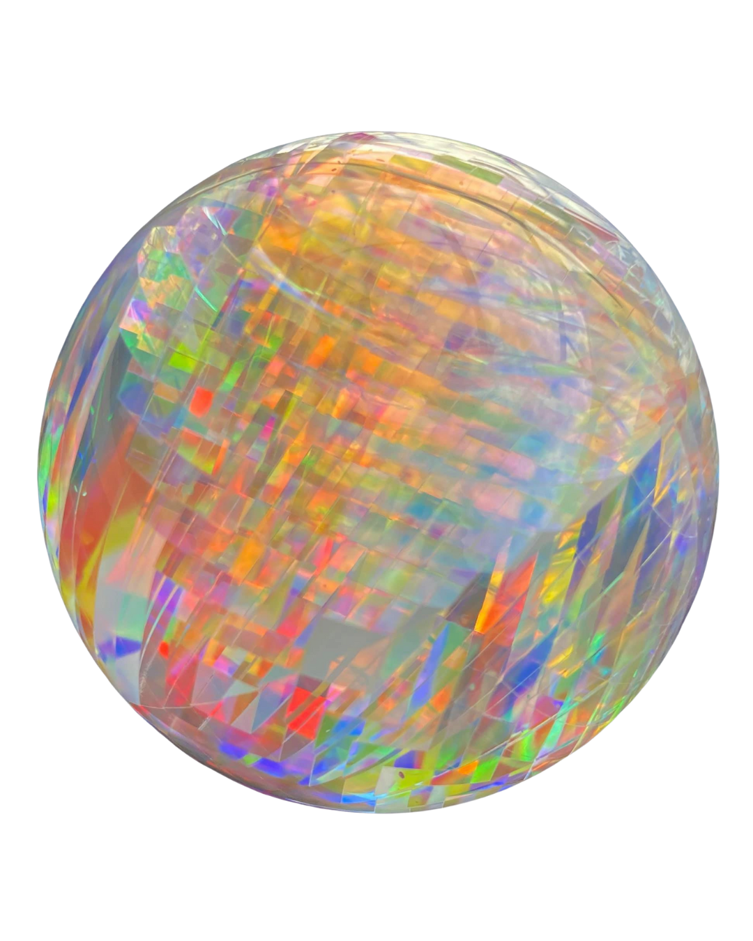 opalescent glass ball display