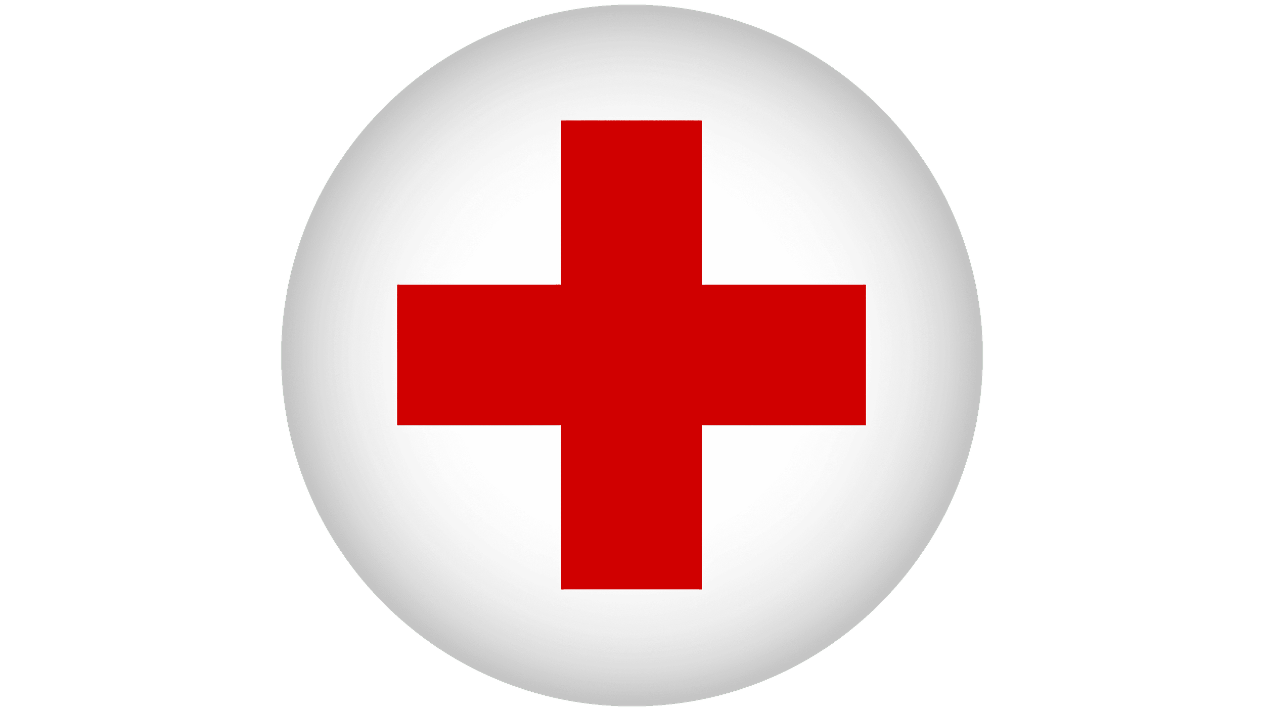 A white circular badge with a red cross in the center, the mark for The American Red Cross.