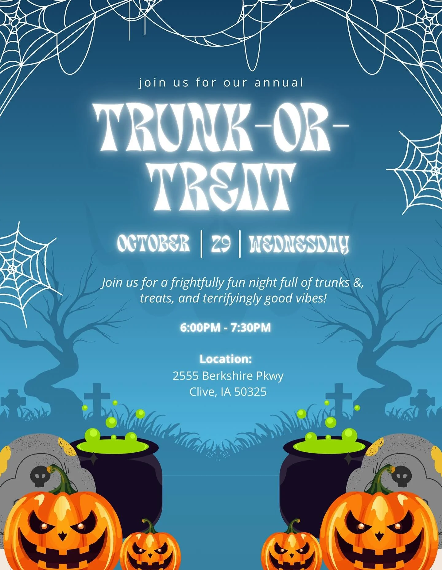 Trunk-or-Treat! 🍬🎃👻
•
All are welcome! Past, current and future families are welcome! Neighbors, friends and family! 🧡 Put on a costume and come tell a good joke for a treat or trinket! 
•
#stepaheahchildcareandpreschool #stepaheadchild