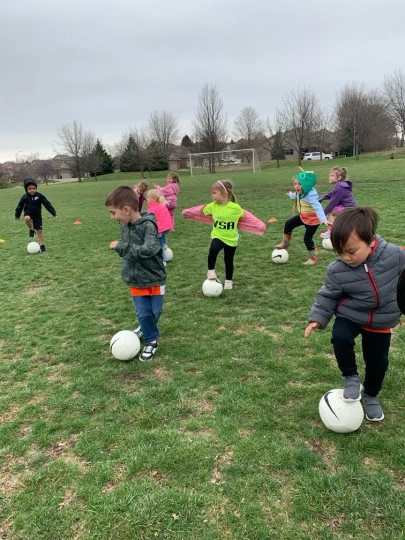 Soccer Shots started back up today! 🧡⚽️
&bull;
It was breezy but these kiddos LOVE it!