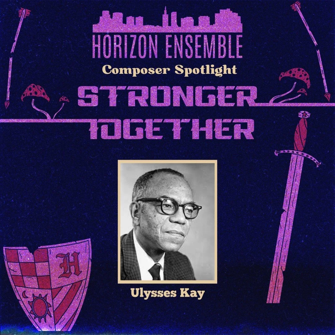 For the last of our Composer Spotlights, it's Ulysses Kay! Ulysses Kay was born in 1917 in Tucson, Arizona. As a child, he played violin, piano, and saxophone. He Attended the University of Arizona, where he met the composer William Grant Still and w