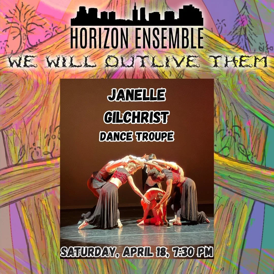 Janelle Gilchrist Dance Troupe is thrilled to be collaborating with Horizon Ensemble on Different Trains, a featured piece in the upcoming performance We Will Outlive Them.

Different Trains is a powerful and evocative work by composer Steve Reich. D