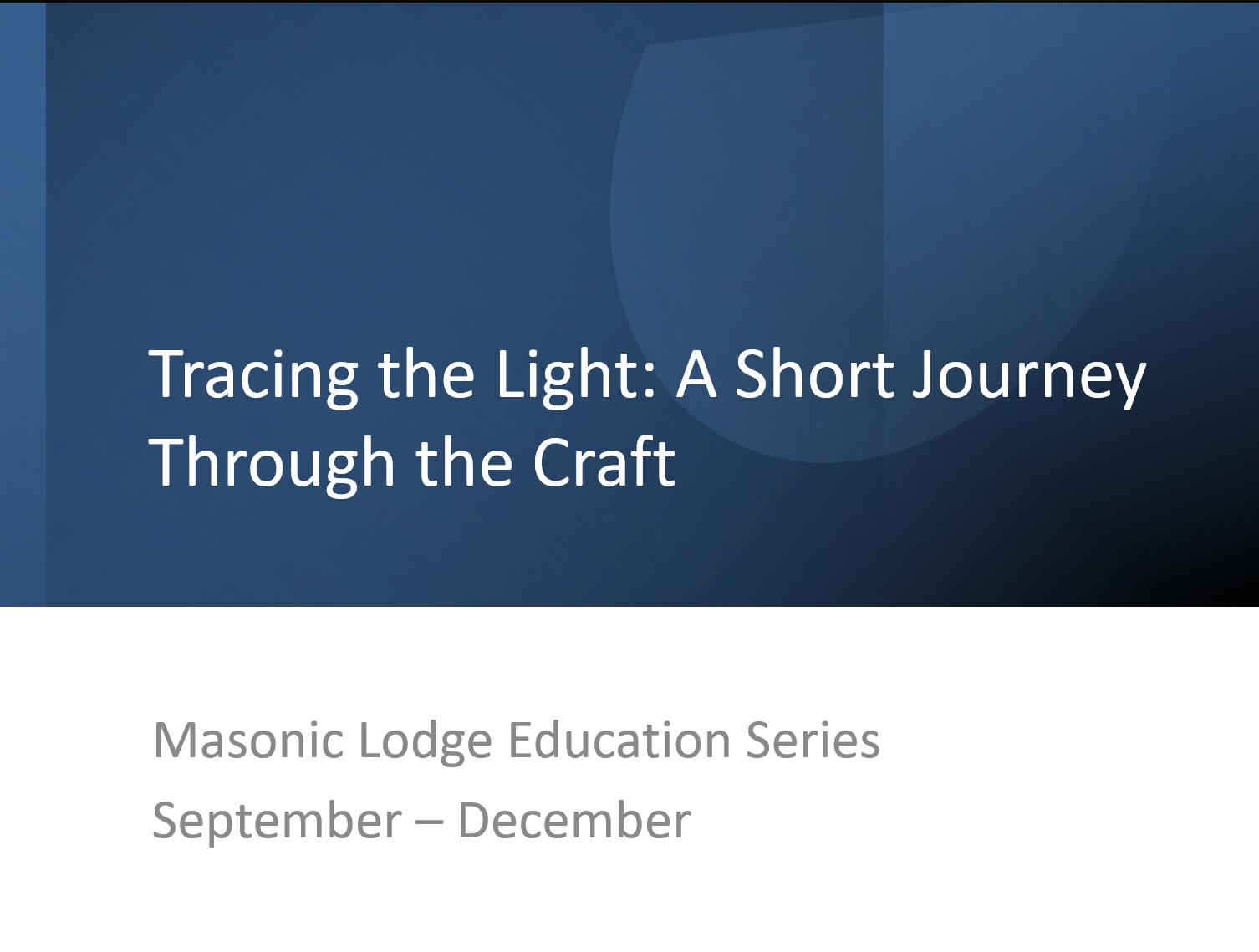 Tracing the Light: A Short Journey Through the Craft