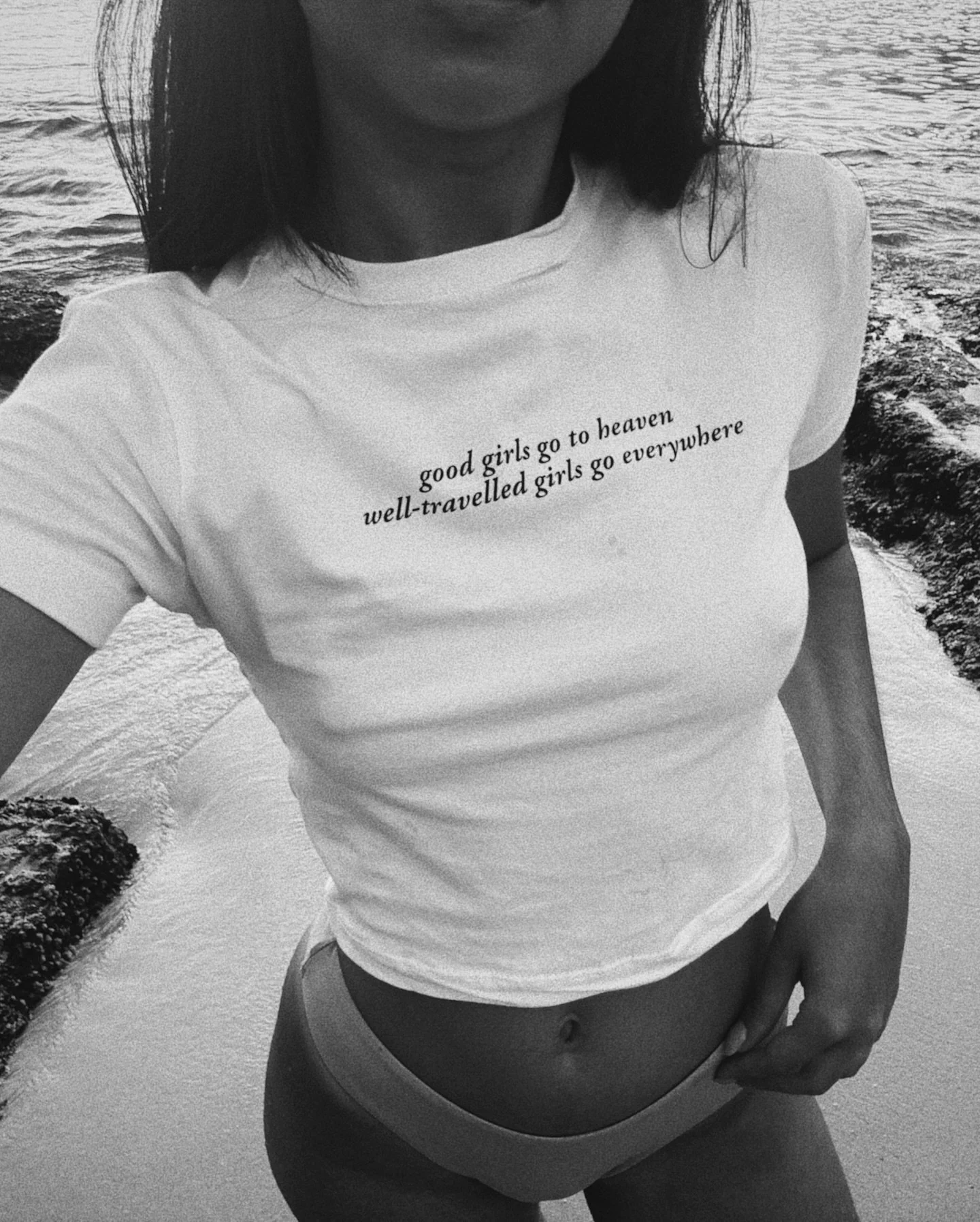 well travelled girls go everywhere baby tee