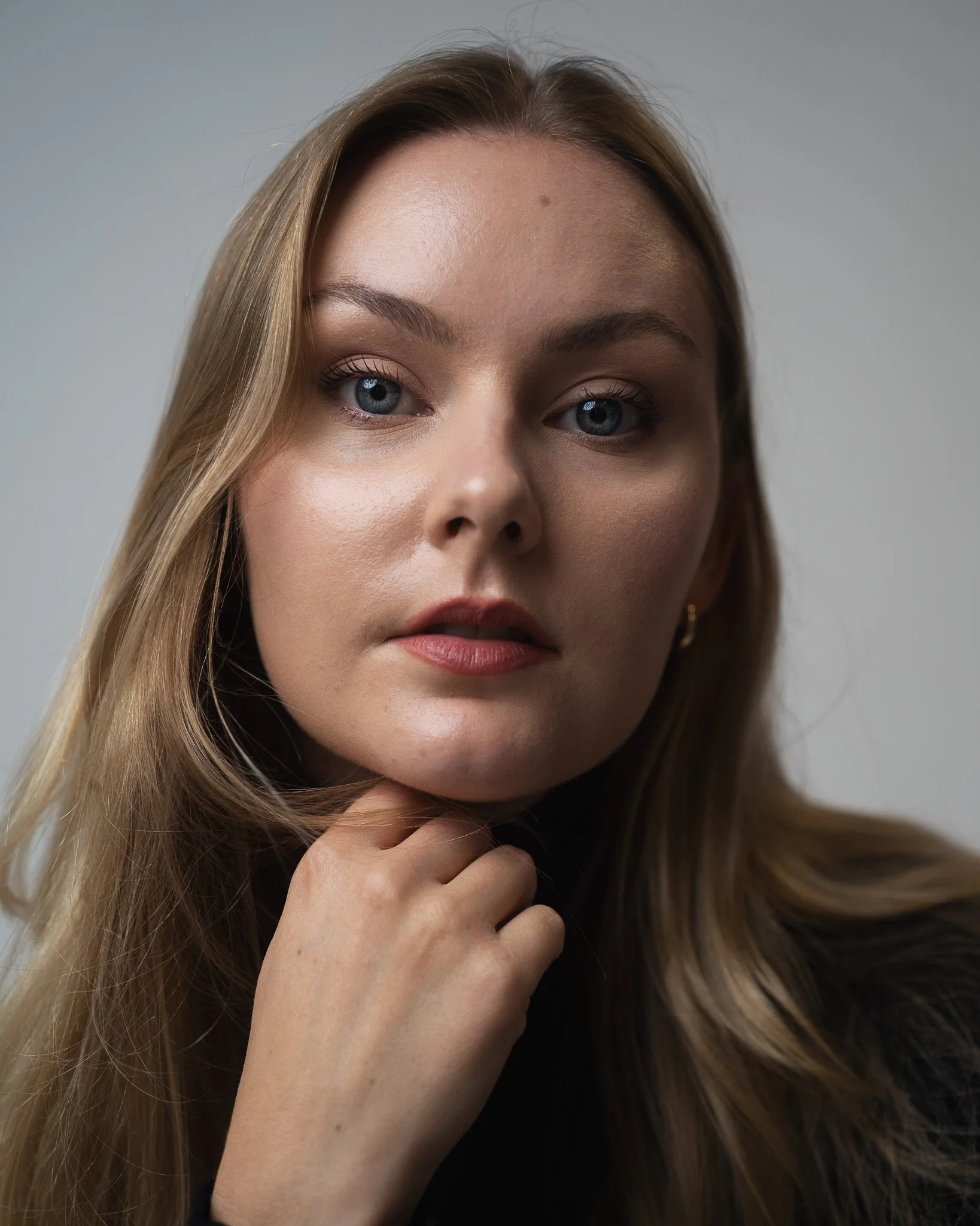 Female professional headshot for LinkedIn, photographed in London studio