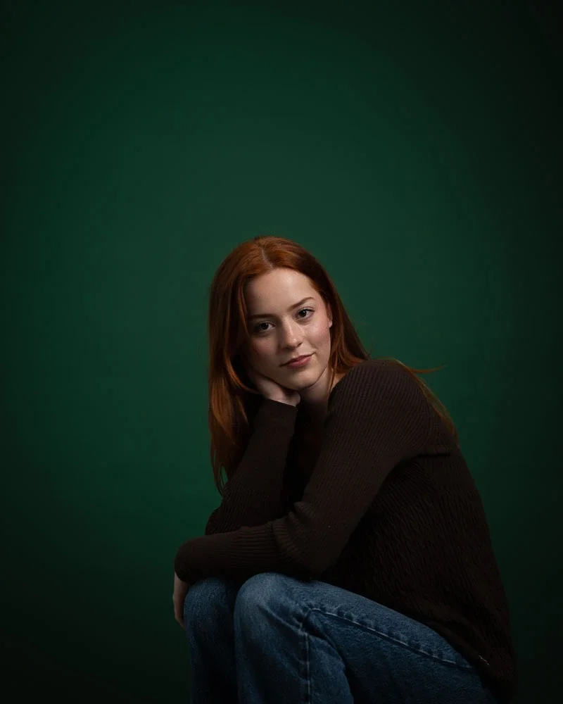 Portrait photography in a studio, Clapham