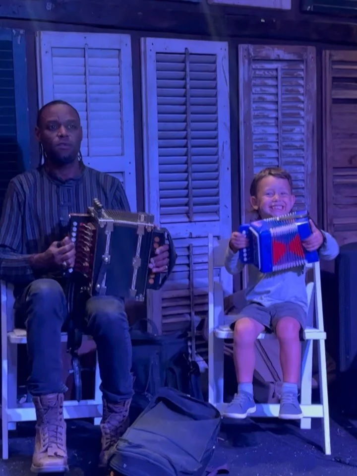 Imagine getting to sit alongside so many talented musicians at just 3 years old! I love seeing our baby boy soak up his heritage at this lovely Creole La La where we get to enjoy our language, music and culture in such a family-friendly setting. 💖🦋