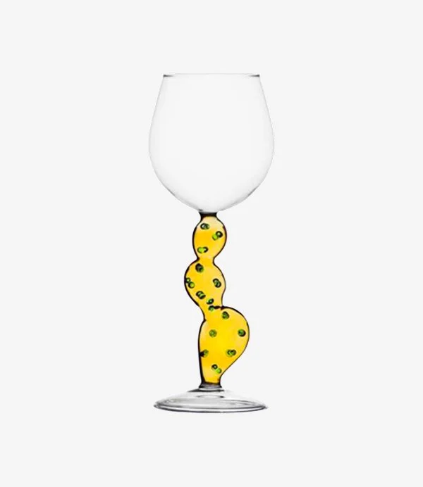Cactus wine glass