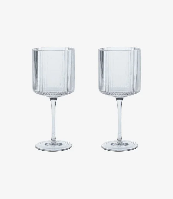 Ripple red wine glass