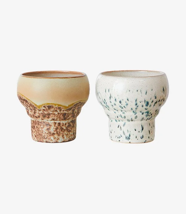 70s ceramics lungo mugs