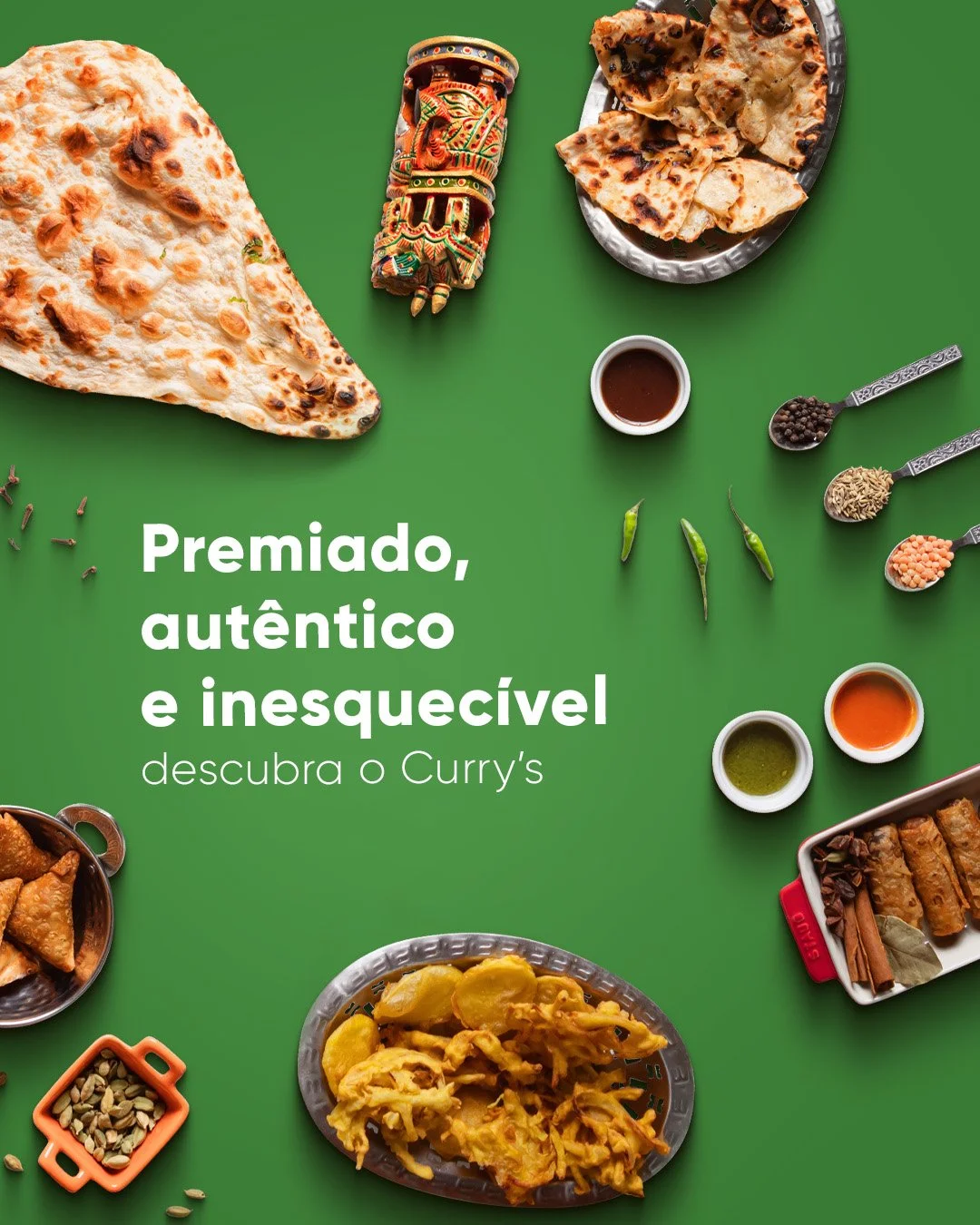 No Curry&rsquo;s, cada prato &eacute; uma viagem &agrave; &Iacute;ndia: especiarias arom&aacute;ticas, receitas tradicionais e a experi&ecirc;ncia de um restaurante indiano que j&aacute; conquistou S&atilde;o Paulo.

✨ Venha descobrir porque o Curry&