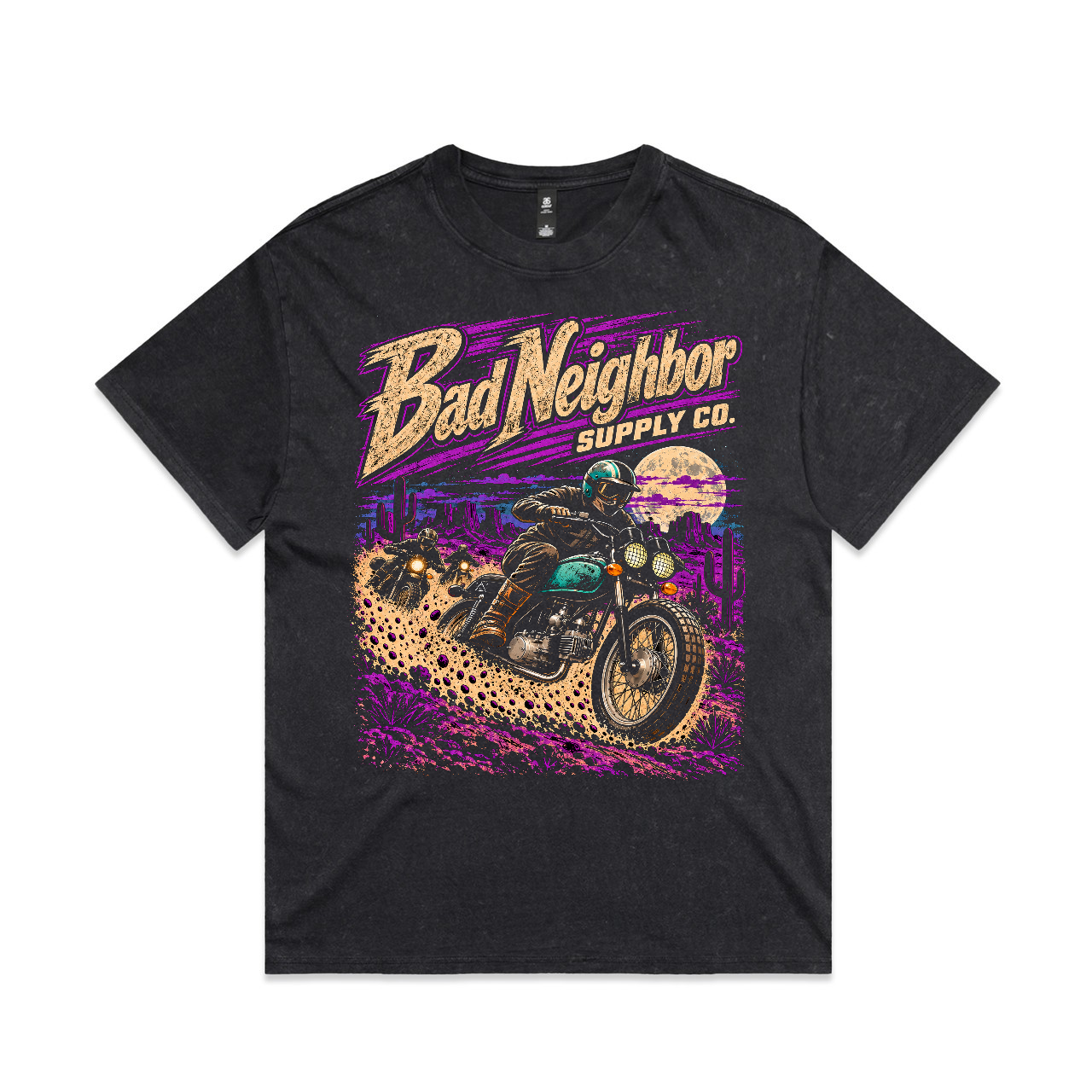 Bad Neighbor Supply Co. Cafe Racer Designer Stone Washed Heavy Tee