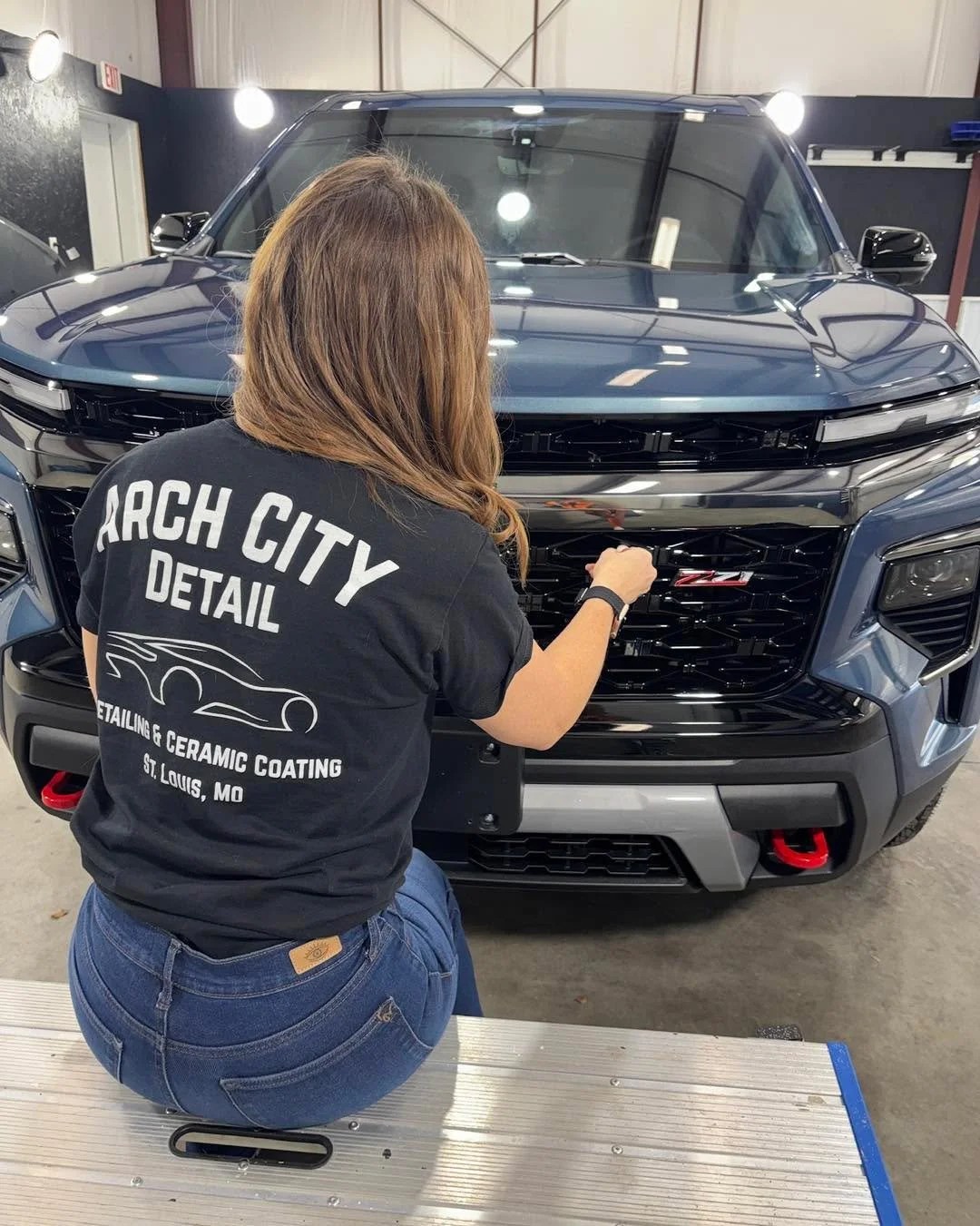 Our variety of tools help us get into the nooks and cranny&rsquo;s of your vehicle! We used a soft brush, microfiber towel and foam q tips to clean this grill before applying ceramic coating!